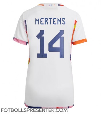 Belgien Dries Mertens #14 Borta Matchtröja Dam VM 2022 Kortärmad